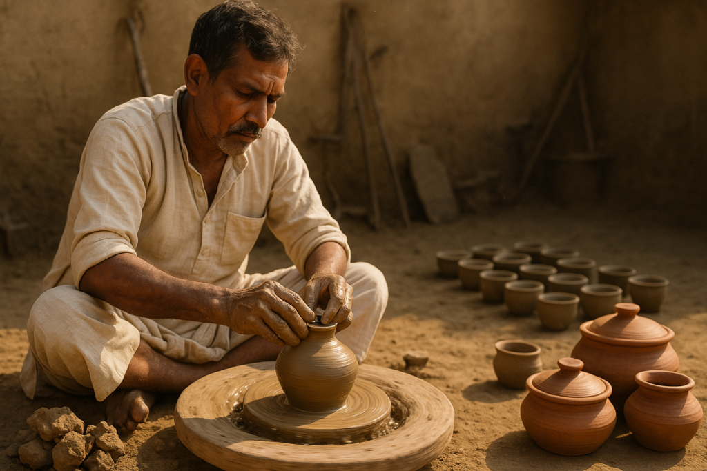 Clay pots